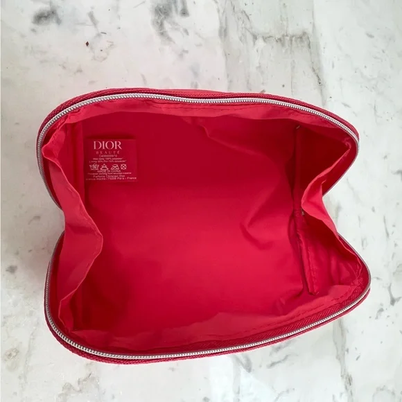 CHRISTIAN DIOR - Peony Coral Dior Trousse Bag - NWOT - Picture 4 of 6